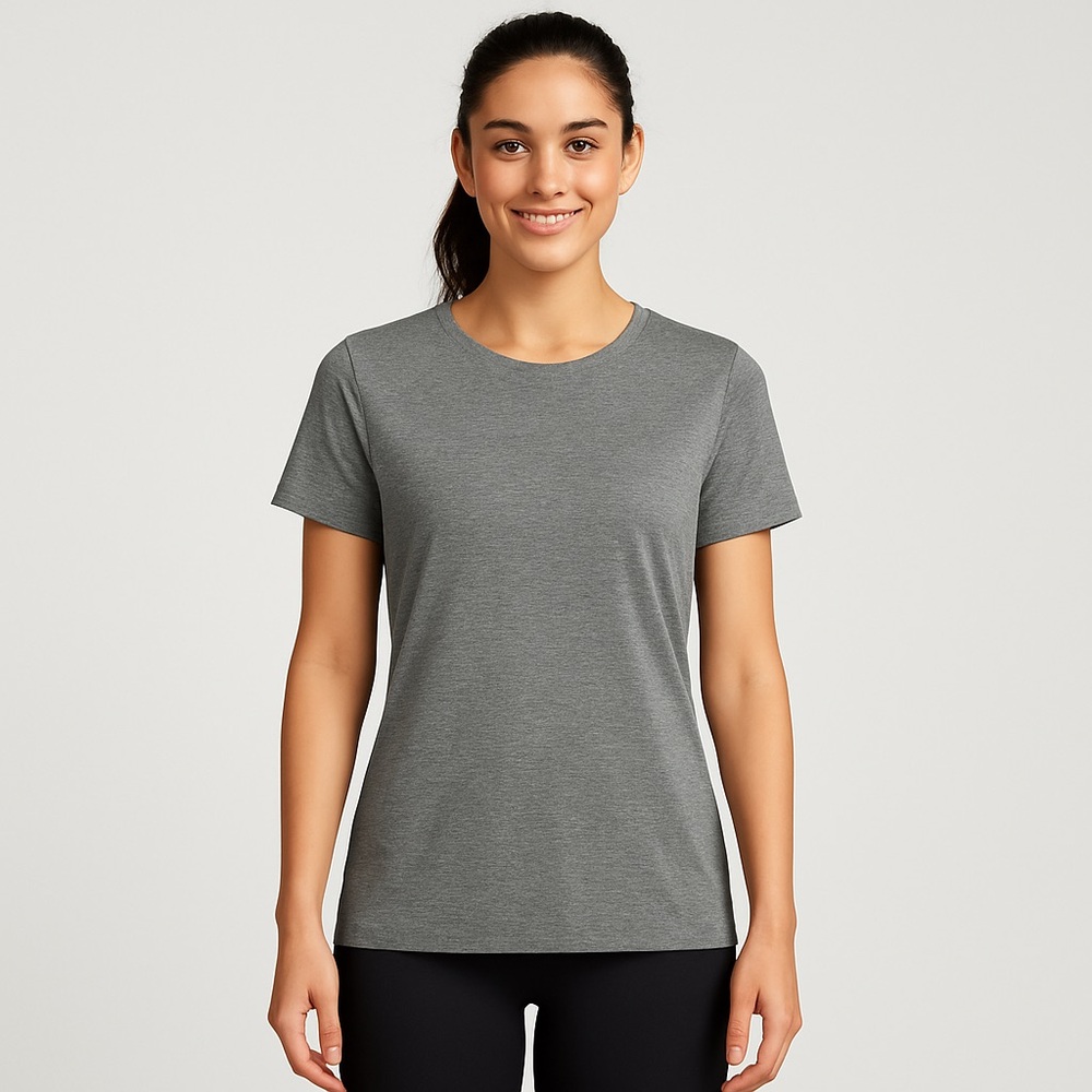 BE INSPIRED Heather Gray Performance Athletic Tee Women’s Large